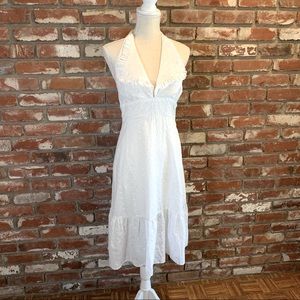 *Spring Sale* Vintage Halter Eyelet Dress